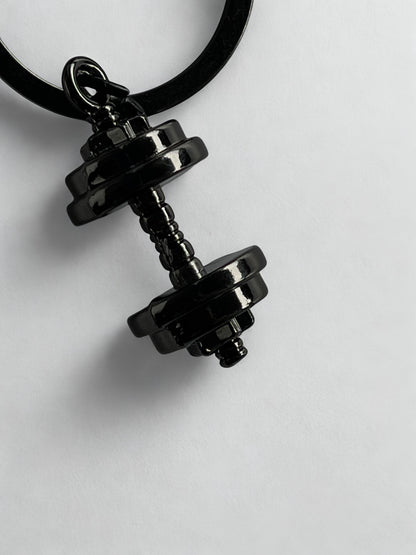 Barbell and Kettlebell keychain